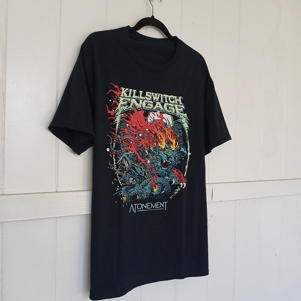 Killswitch Engage T-Shirt Music Band Men's Medium Black Graphic Concert Tee SS - Picture 3 of 10